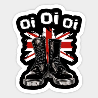Oi Skinhead Hooligan Punk Music - Oi Oi Punk Sticker